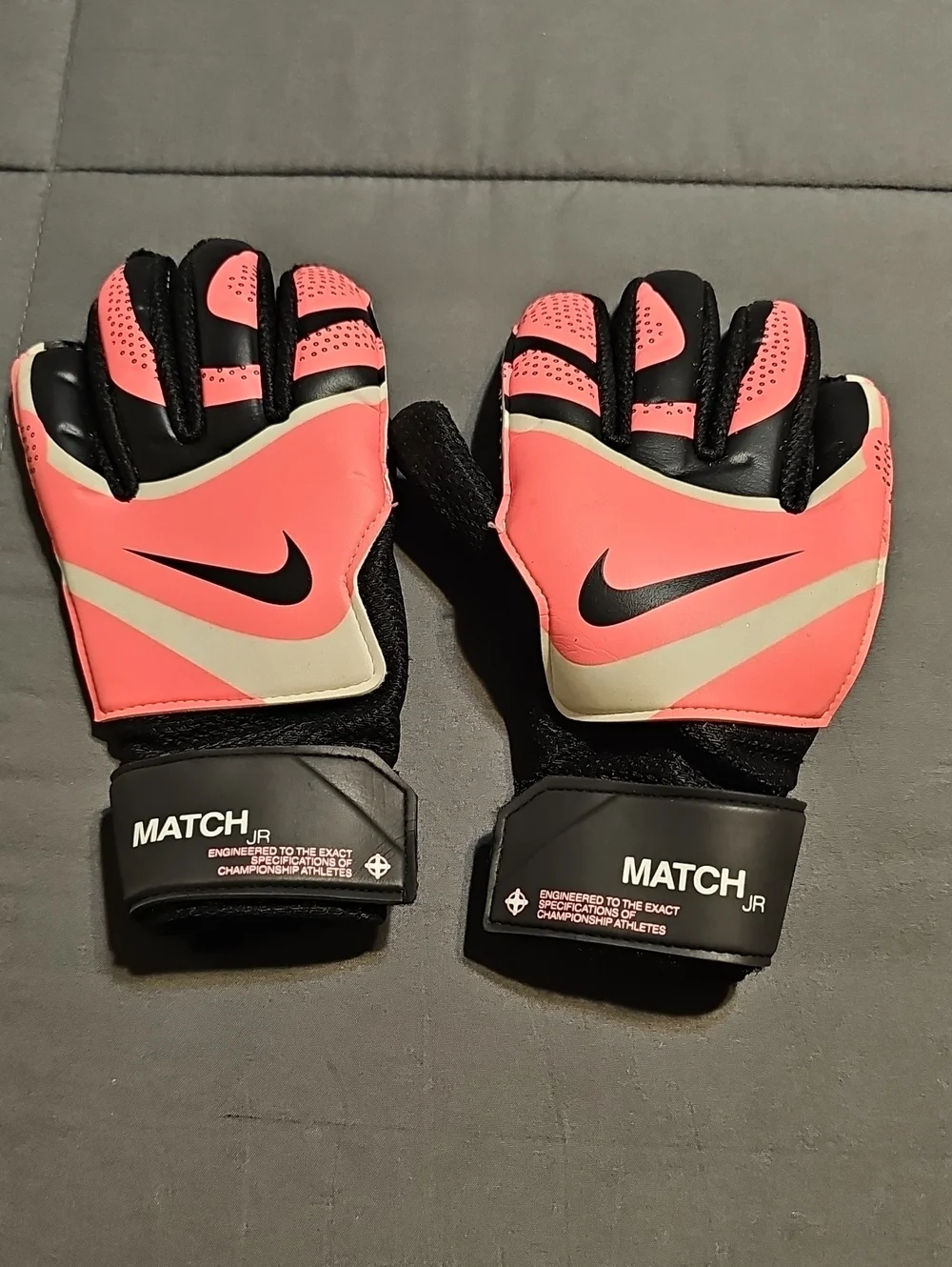 Nike Goalkeeper Gloves in Hot Pink, Black, and White